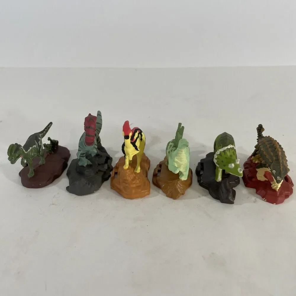 Jurassic Park Lot Of 6 Die-Cast Metal Dinosaurs 1993 Kenner Vintage Toys 90s